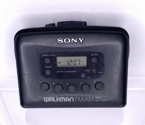 Sony Walkman WM-FX211 Portable Cassette Stereo For Repair or Parts Radio Works