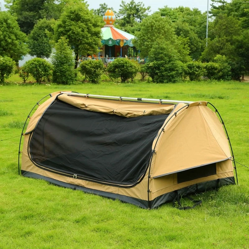 Deluxe Single Swag Tent by APEX4WD - 1 Man Khaki Dome Double Outdoor Camping 4x4
Opens in a new wind