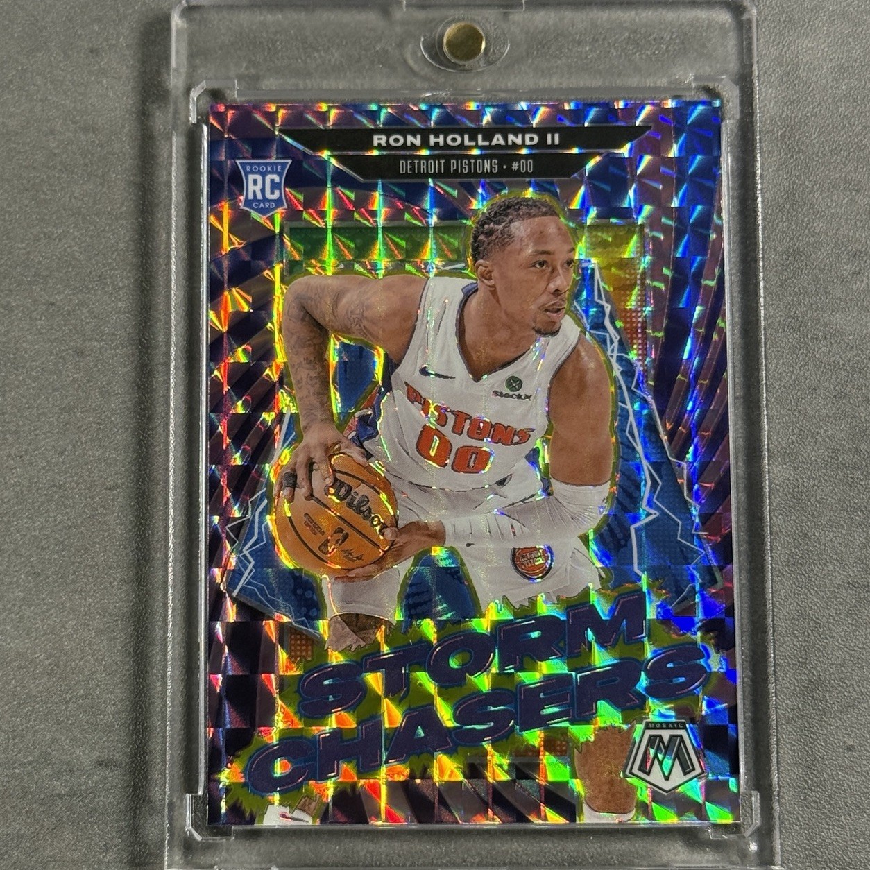 2024-25 Panini Mosaic Storm Chasers Ron Holland II #6 Rookie RC Color Match