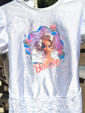 Rubies Costume Co. White Barbie Dress Up Costume Dress Girls' Size Small 4-6