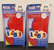 Creative Start Repositionable 4" Tall Red 450 Letters  Numbers 2 Packs New