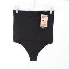 NEW Shapermint Essentials Women's High Waisted Shaper Thong Medium Black 98099