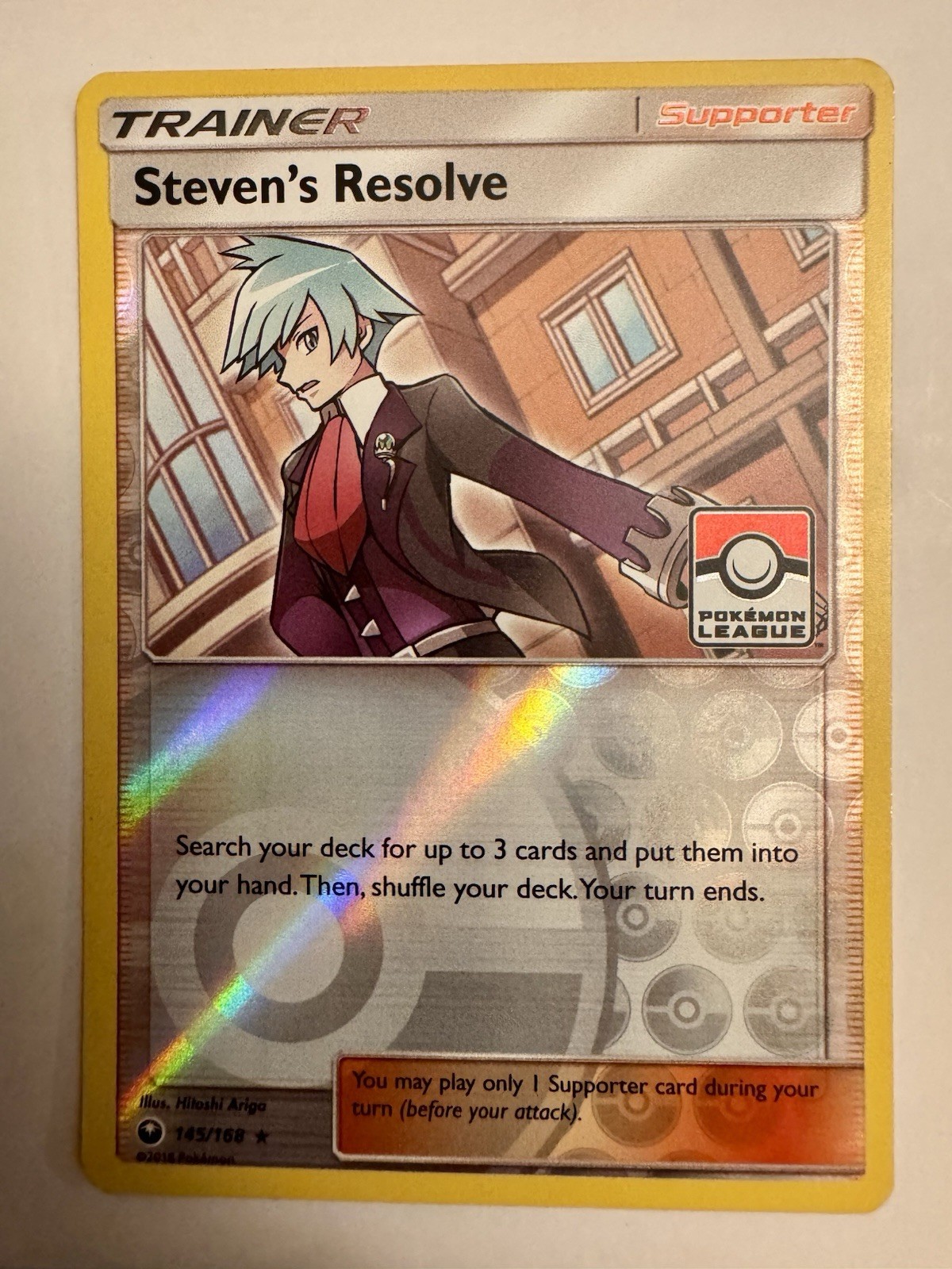 Steven's Resolve 145/168 League Promo - Pokemon - LP Reverse Foil