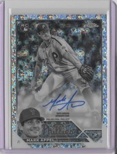 2023 Topps Chrome Rookie Auto Black & White Mini-Diamond Refractors   Mark Appel
