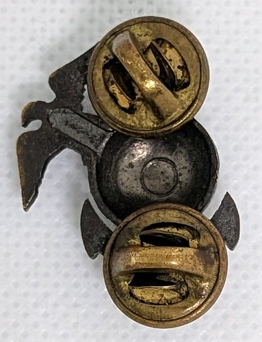Vintage USMC Marine Officer Right Side Collar Pin Eagle Globe Anchor No Rope - Picture 3 of 7