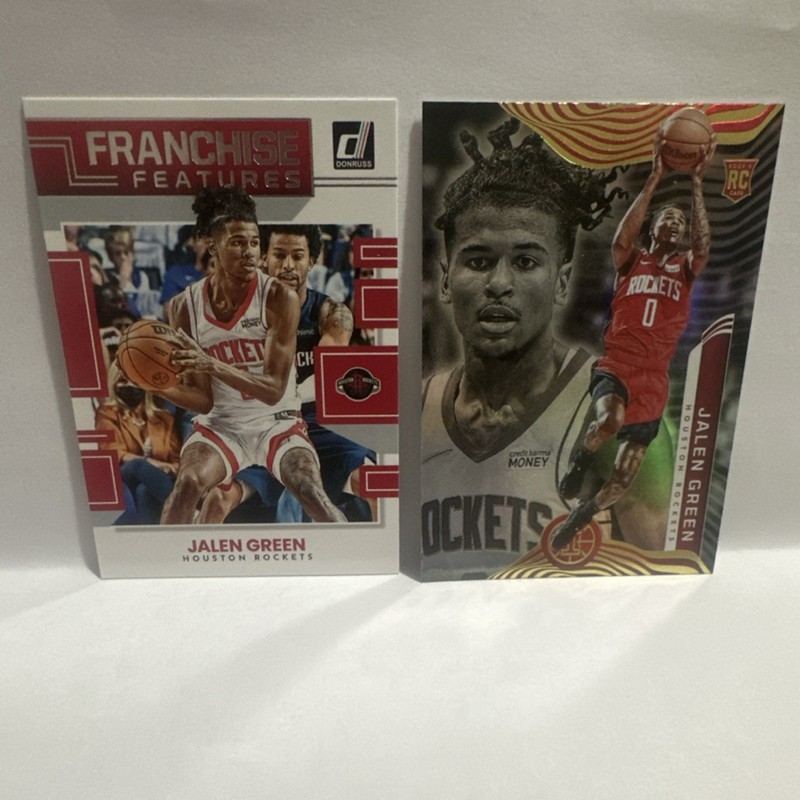 Panini 2022-23 Jalen Green Rockets Rookie Card Lot Donruss #27 Illusions #152