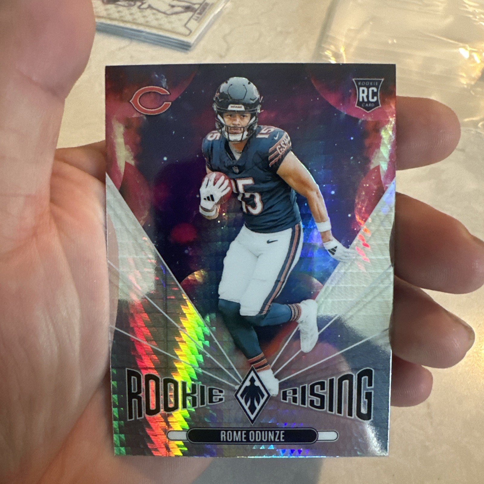 2024 Panini Phoenix Silver Hyper Rookie Rising Rome Odunze Chicago Bears 