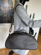 Authentic ZEGNA RUNWAY SHOW EXCLUSIVE BROWN CALFSKIN SECONDSKIN CROSSBODY BAG