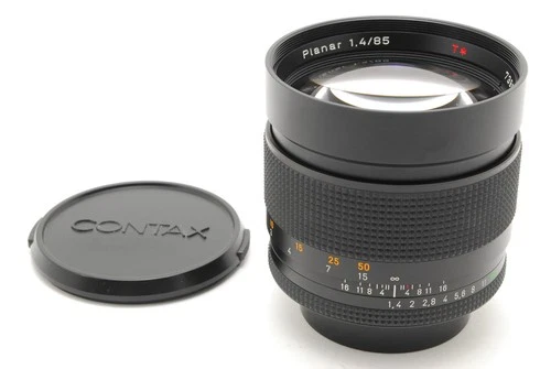 [Almost Unused] Contax Carl Zeiss Planar T* 85mm F/1.4 Lens C/Y MMJ From JAPAN