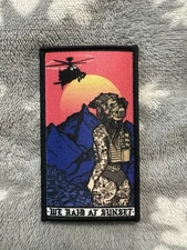 WE RAID AT SUNSET 2x4 Embroidered Morale Patch Hook Back Brand New