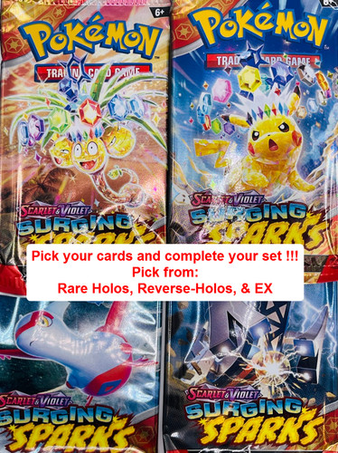 Pokemon TCG Surging Sparks Choose Your Card Singles - Holo Rare, Ex
