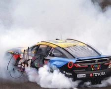 Autographed 2025 Bubba Wallace #23 Chumba Casino - Indy Brickyard Win (Burnout)