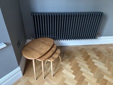 Ercol Nest of Pebble Tables x 3 Solid Elm
