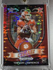 2021 TREVOR LAWRENCE SP RED WAVE PRIZM Refractor Crusade RC Draft Picks ROOKIE