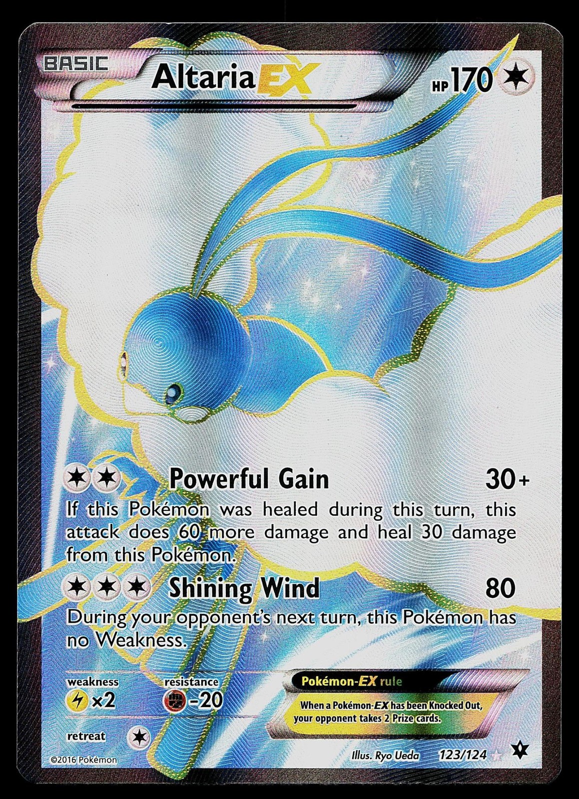 Pokemon Card - Altaria EX Fates Collide 123/124 Rare Ultra 2016
