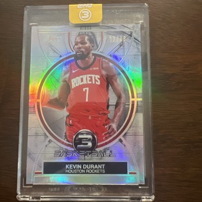 Kevin Durant 2025-26 Topps Three 3 Encased Houston Rockets /49