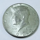 1965 Kennedy Half Dollar 40% Silver, Circulated Coin #7109