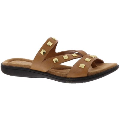Array Womens LaJolla Leather Metallic Studded Thong Sandals Shoes BHFO 4718
