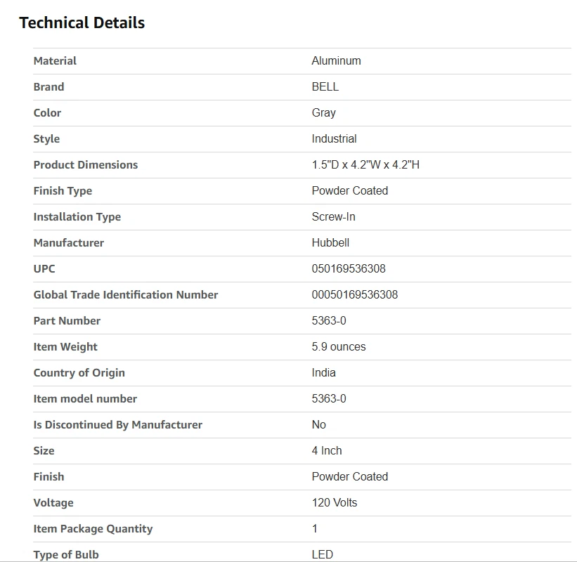Adaptador Campana 4" Anillo de Extensión Redondo Impermeable Caja Eléctrica Gris 5363-0 Foto 2 de 4
