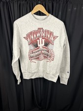 Champion Reverse Weave Sweatshirt Indiana University Hoosiers National Champs Sm