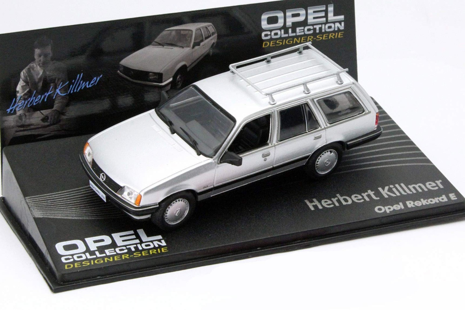 Opel Rekord E2 SW 1982 argent IXO 1/43 en métal injecté