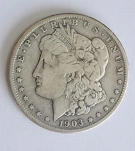 SCARCE-1903 S VG  MORGAN SILVER DOLLAR