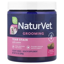 Grooming, Tear Stain with Lutein, For Dogs Cats, Bacon Chicken, 120 Soft