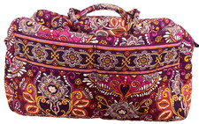 Vera Bradley Safari Sunset  large quilted duf...