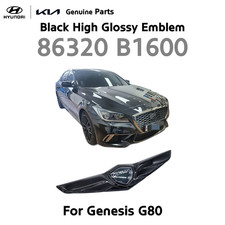 Oem Genuine Front Rear High Glossy Black Emblem For Genesis G80 2016-20 Oem Genuine Front Rear High Glossy Black Emblem For Genesis G80 2016-20