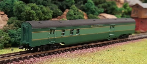 * N Scale * Con-Cor * Crescent Southern Railway Baggage Car * 4021-L * BOXED | Zustand: Used