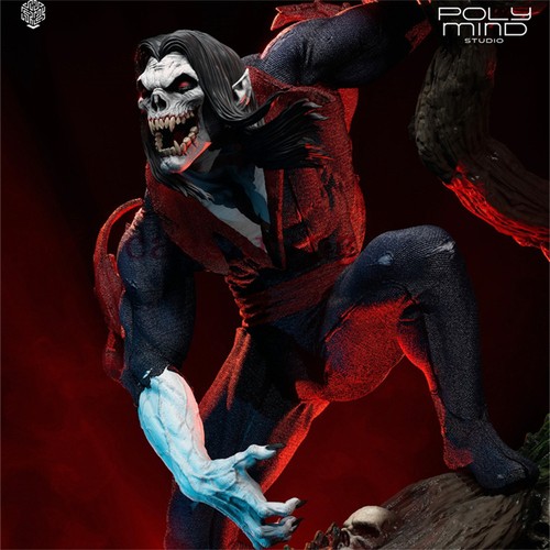 Morbius Raptor Model Kit Morbius With Two Heads 3D Printing Figure Unpainted Model Sculpture GK ...