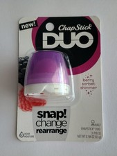 Chapstick Half Duo Snap Lip Balm - Berry Sorbet Shimmer (Pack of 1)