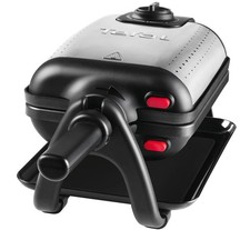 tefal gaufrier 1200w noir/inox wm756d12