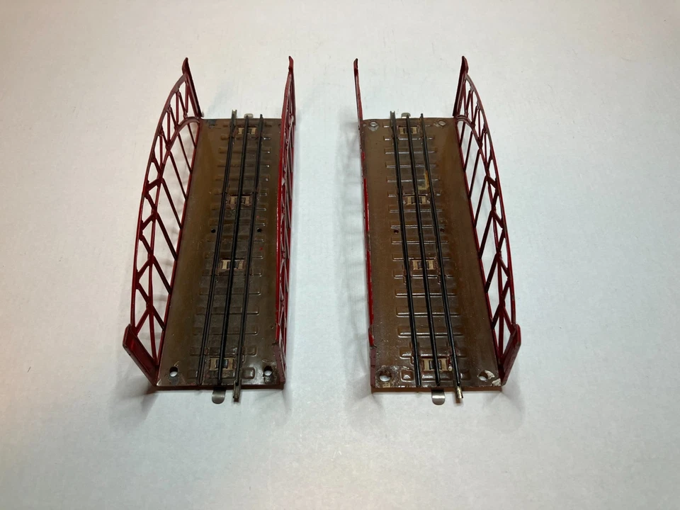 Marklin Märklin 467 Ponte rosso ad arco (2 pezzi) - Immagine 2 di 4