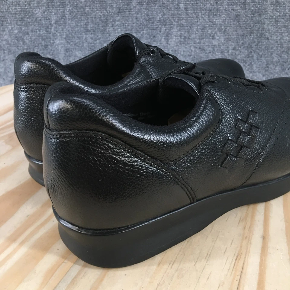 Drew Zapatos Mujer 8.5 Ancho Parade II Tenis Negros Informales Cómodos Punta Redonda Baja Foto 4 de 4