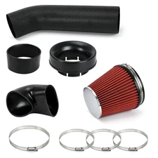 New Air Intake+ Red Filter 4" LS Swap Kit For for LSX LS1 LS2 4.8/5.3/5.7/6.0L