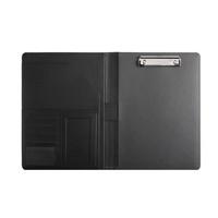Lebenslauf-Mappe Mit Klemmbrett Im A4-Format, Schwarzes Leder-Padfolio FüR 7729