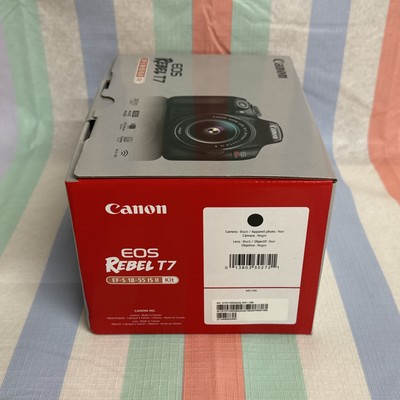 NEW - Canon EOS Rebel T7 DSLR Camera and EF-S 18-55mm IS II Lens Kit