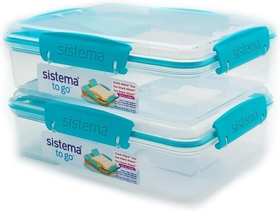 Sistema 975ml Snack Attack Duo To Go 2er Pack - Zufällige Farben