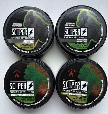 SCOOPER Energy 2x Iced Cola 2x Spicy Strawberry Kiwi
