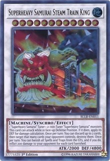 Superheavy Samurai Steam Train King 1st Ed NM English Yugioh Light's Revenge