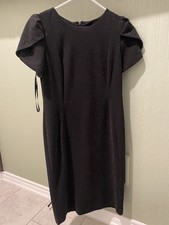 Calvin Klein Sparkle Black Cocktail Dress Size 12, Excellent Condition