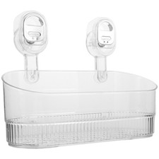 Suction Cup Storage Holder for Space-saving Bathroom Shelf Shelves Organizer
