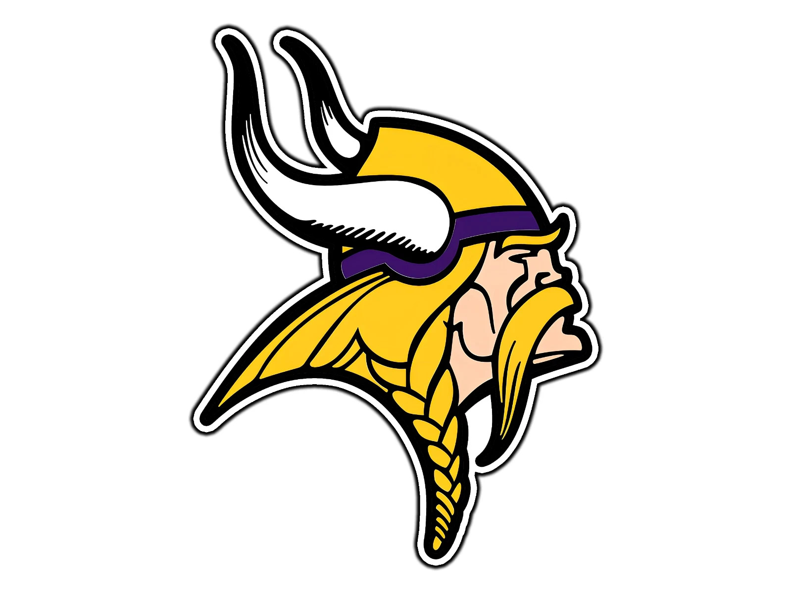 2-PACK  MINNESOTA VIKINGS  4 IN. STICKERS