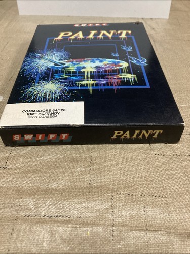 1988 swift paint Commodore 64/128 c64 Rare Htf Vintage - Picture 2 of 10