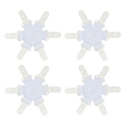 Bed Sheet Detangler with 6-Clip, WAD Preventer Stop Bed Sheets/Duvet Covers/B...
