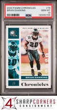 2020 PANINI CHRONICLES #78 BRIAN DAWKINS HOF POP 1 PSA 10