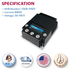 48V 400A DC Sepex Motor Controller for Curtis Ezgo Club Car Golf Cart 1268-5403