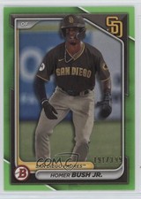 2024 Bowman Prospects Neon Green Border 191/399 Homer Bush Jr #BP-87 0x2z