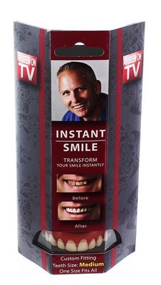 Billy-Bob Instant Smile Teeth   Adult One-Size Gag Costume Accessory | Fun Party